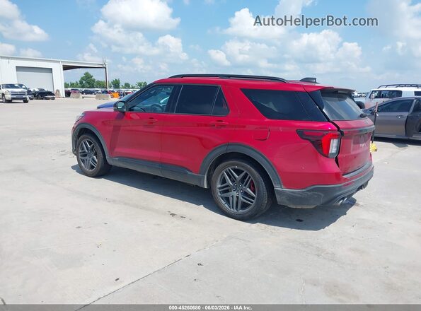 1FMWK8GCXSGA90816 2025 FORD EXPLORER Red უკანა მარცხენა