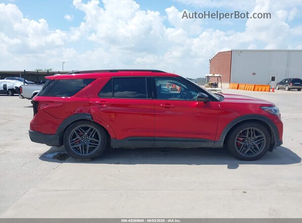 1FMWK8GCXSGA90816 2025 FORD EXPLORER Red სალონის 360-გრადუსიანი ხედი