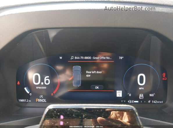 1FMWK8HC5SGA23183 2025 FORD EXPLORER Белый Вид задних сидений