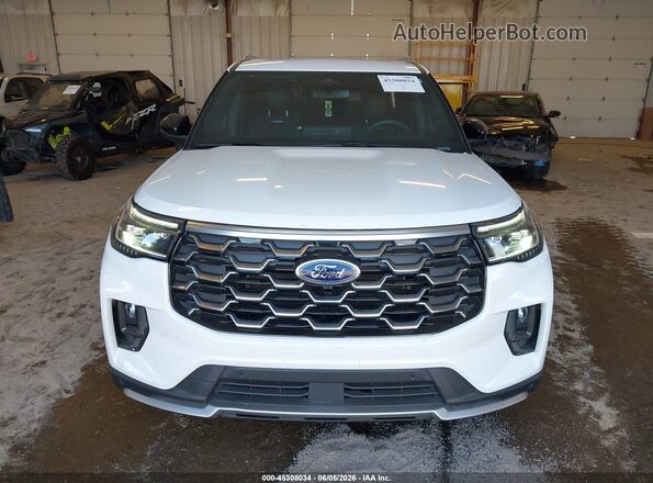1FMWK8HC5SGC35520 2025 FORD EXPLORER White Vista del cuadro de instrumentos