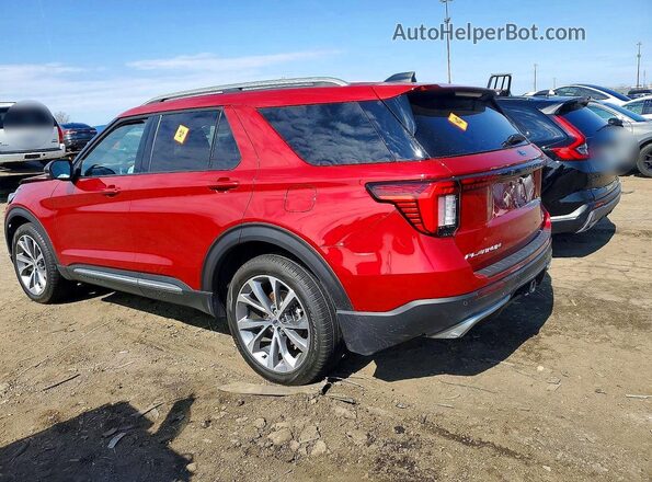 1FMWK8HC7SGA22830 2025 FORD EXPLORER Red უკანა მარცხენა