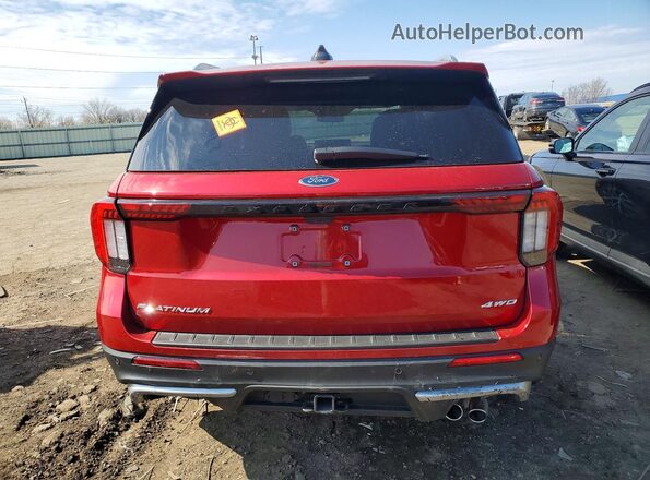 1FMWK8HC7SGA22830 2025 FORD EXPLORER Red უკანა ხედი