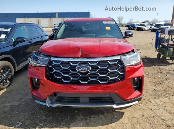1FMWK8HC7SGA22830 2025 FORD EXPLORER Red წინა ხედი