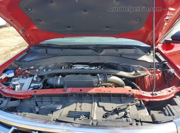 1FMWK8HC7SGA22830 2025 FORD EXPLORER Red ძრავის განყოფილების ხედი