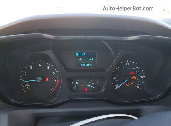 1FMZK1ZM8HKB28107 2017 FORD TRANSIT White Vista del cuadro de instrumentos