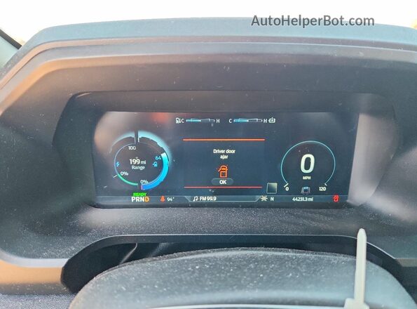 1FT6W1EV3NWG00843 2022 FORD F150 Blue Instrument cluster view