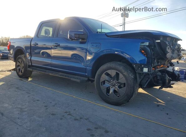1FT6W1EV4NWG00916 2022 FORD F150 Синий Передняя правая четверть