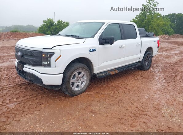 1FT6W3L7XRWG25468 2024 FORD F-150 LIGHTNING White Առջևի ձախ երեք քառորդ տեսարան