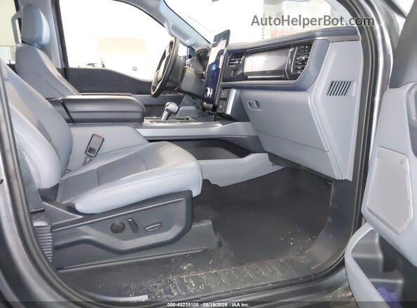 1FT6W3LU4SWG16633 2025 FORD F-150 LIGHTNING Gray Вид салону спереду