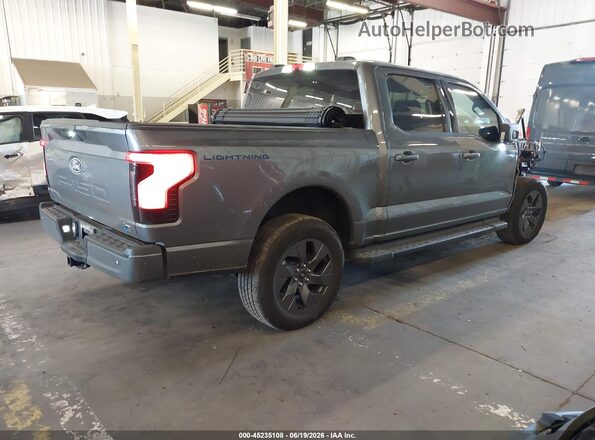 1FT6W3LU4SWG16633 2025 FORD F-150 LIGHTNING Gray Задня права чверть