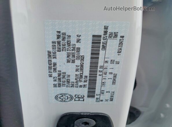 1FT6W3LU9SWG13825 2025 FORD F150 White 