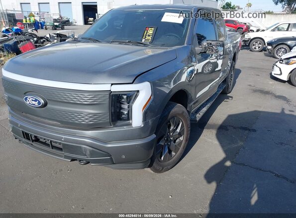 1FT6W3LUXSWG21495 2025 FORD F-150 LIGHTNING Gray Vista tres cuartos delantera izquierda