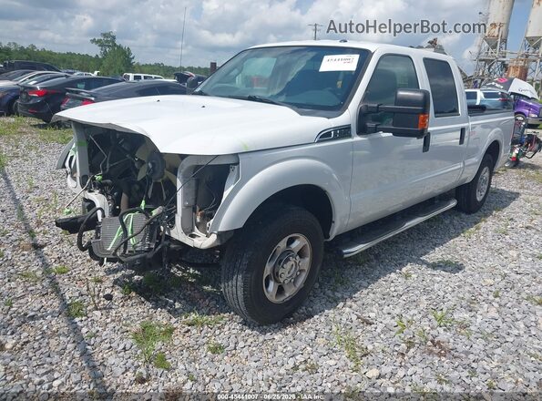 1FT7W2A68GEB55677 2016 FORD F-250 White წინა მარცხენა ხედი სამი მეოთხედიდან