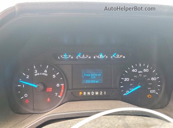 1FT7W2A69HEC50573 2017 FORD F250 Белый Вид щитка приборов