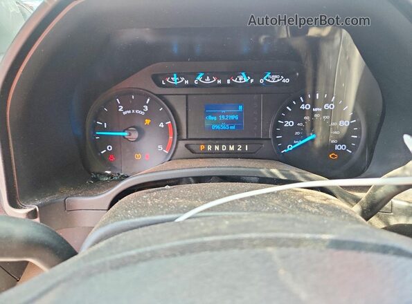1FT7W2AT0KEC13070 2019 FORD F250 White Սարքավորումների վահանակի տեսք