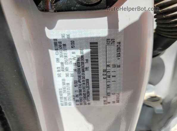 1FT7W2B61LEE33859 2020 FORD F250 White Vista del compartimento del motor