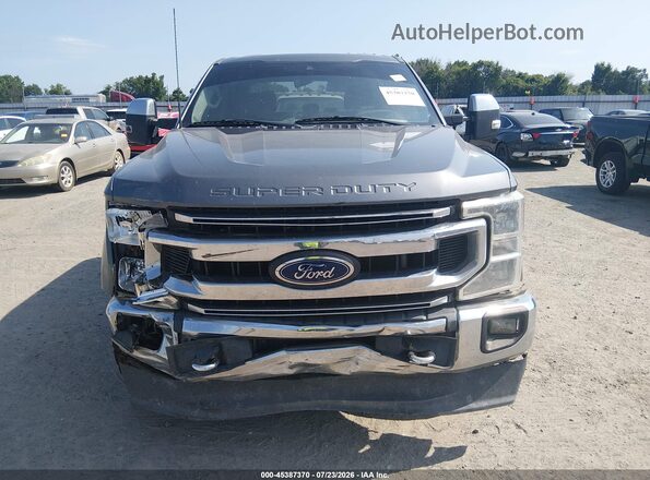 1FT7W2B65MEE12532 2021 FORD F-250 Gray Вид щитка приладів