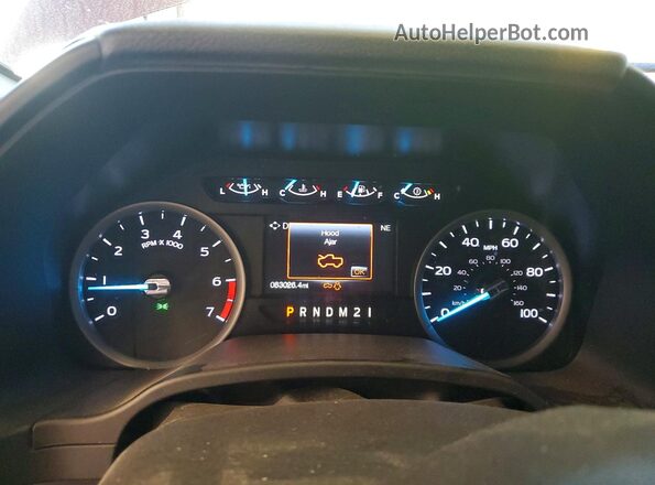 1FT7W2B66JEC97774 2018 FORD F250 Red Вид щитка приладів
