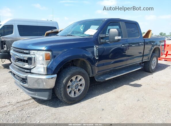 1FT7W2B66LEC87832 2020 FORD F-250 Dark Blue Передняя левая четверть