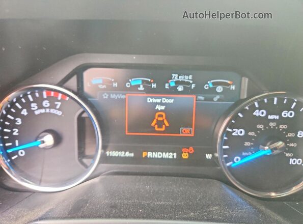 1FT7W2B67HEC59576 2017 FORD F250 Серебряный Вид щитка приборов