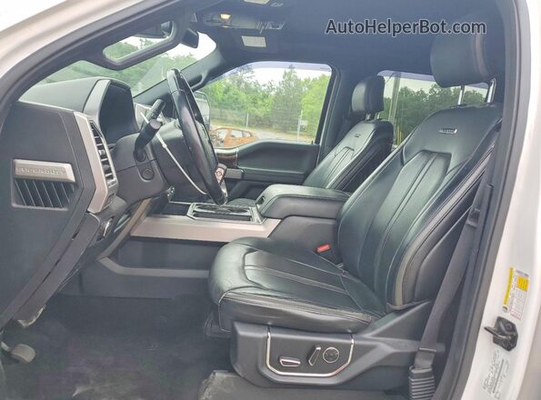 1FT7W2B68HEE89997 2017 FORD F250 White Widok wnętrza z przodu