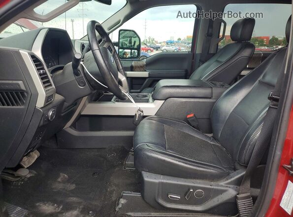 1FT7W2B68KEE10075 2019 FORD F250 Red Вид салону спереду