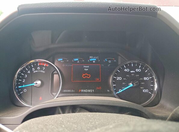 1FT7W2B68KEE10075 2019 FORD F250 Red Вид щитка приладів