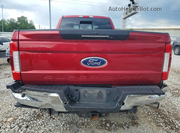 1FT7W2B68KEE10075 2019 FORD F250 Red Вид ззаду