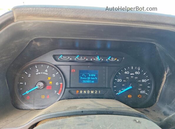 1FT7W2B69JEB52597 2018 FORD F250 White Instrument cluster view
