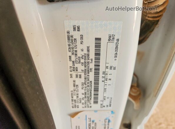 1FT7W2B69KEC22326 2019 FORD F250 White Vista del compartimento del motor