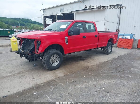 1FT7W2B6XKEE65403 2019 FORD F-250 Red Առջևի ձախ երեք քառորդ տեսարան