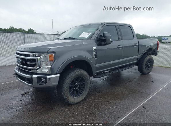 1FT7W2BN0NED71803 2022 FORD F-250 Gray Առջևի ձախ երեք քառորդ տեսարան