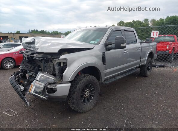 1FT7W2BN1LED66056 2020 FORD F-250 Silver წინა მარცხენა ხედი სამი მეოთხედიდან