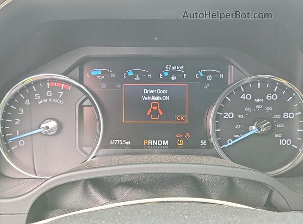1FT7W2BNXLEC29052 2020 FORD F250 Black Instrument cluster view