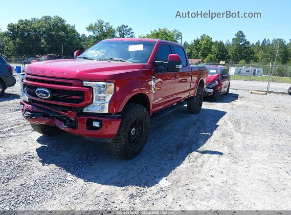 1FT7W2BNXNED69203 2022 FORD F-250 Red Front left