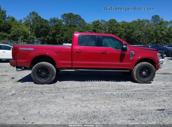1FT7W2BNXNED69203 2022 FORD F-250 Red Rear interior view