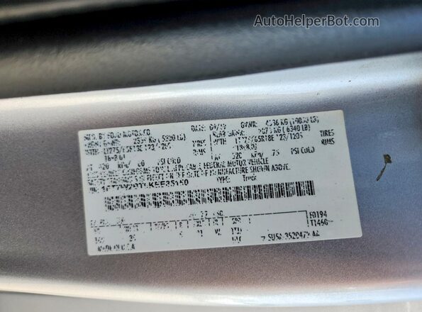1FT7W2BT0KEE85150 2019 FORD F250 Silver 