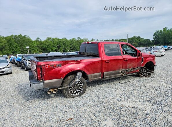 1FT7W2BT1KED54843 2019 FORD F250 Maroon Задня права чверть