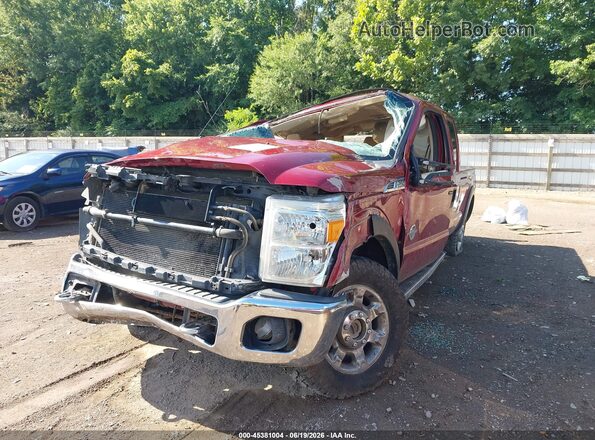 1FT7W2BT2GEA81693 2016 FORD F-250 Red Առջևի ձախ երեք քառորդ տեսարան