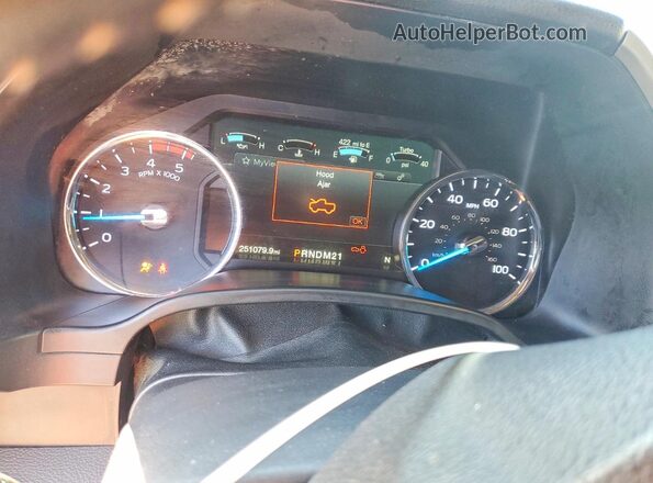 1FT7W2BT2HEE92299 2017 FORD F250 Gray Widok zestawu wskaźników