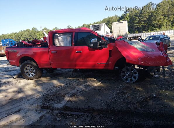 1FT7W2BT2JEC86311 2018 FORD F-250 Red Rear interior view
