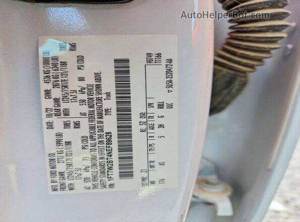 1FT7W2BT4NEF89628 2022 FORD F250 White 
