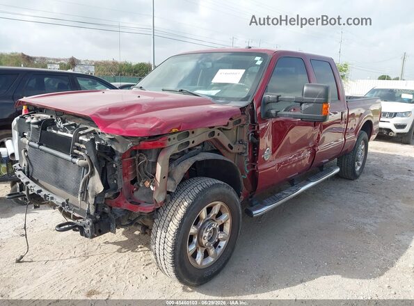 1FT7W2BT5GEC30291 2016 FORD F-250 Red Front left