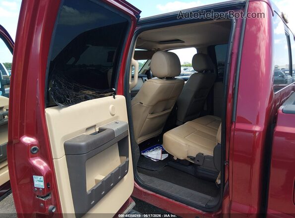 1FT7W2BT5GED22761 2016 FORD F-250 Red VIN კოდის სტიკერის ხედი
