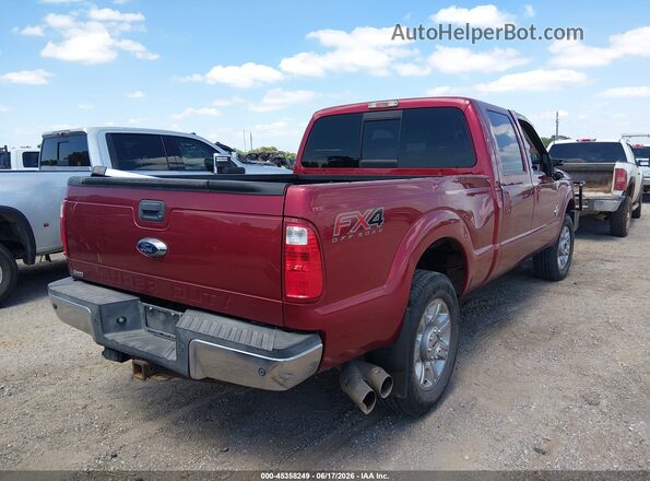 1FT7W2BT5GED22761 2016 FORD F-250 Red უკანა მარჯვენა