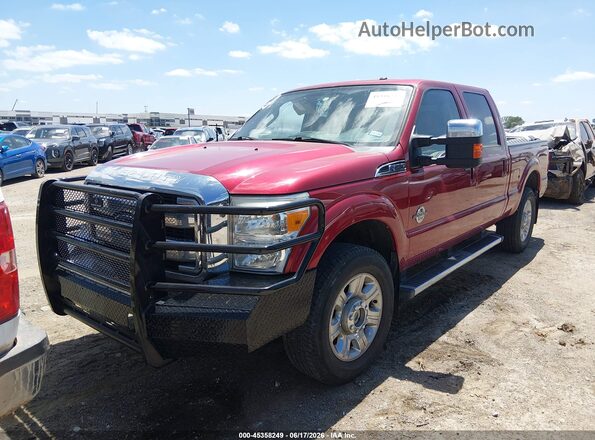 1FT7W2BT5GED22761 2016 FORD F-250 Red წინა მარცხენა ხედი სამი მეოთხედიდან