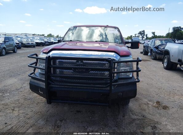 1FT7W2BT5GED22761 2016 FORD F-250 Red ხელსაწყოთა პანელის ხედი