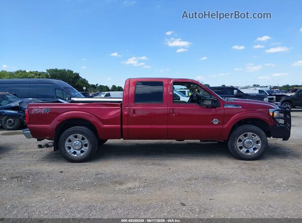 1FT7W2BT5GED22761 2016 FORD F-250 Red უკანა სალონის ხედი