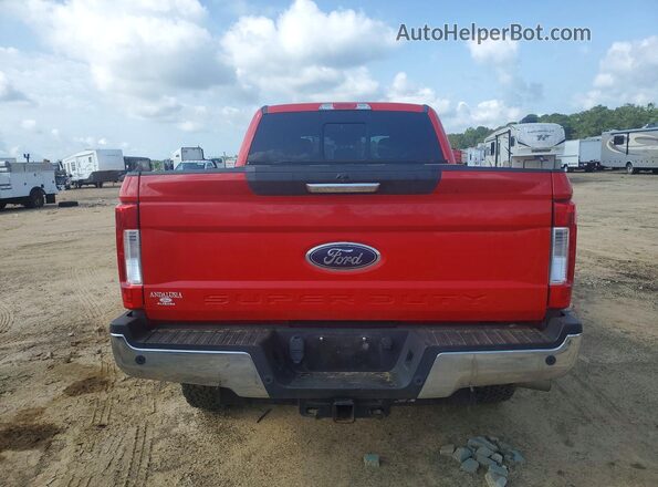 1FT7W2BT5JEB70780 2018 FORD F250 Red უკანა ხედი