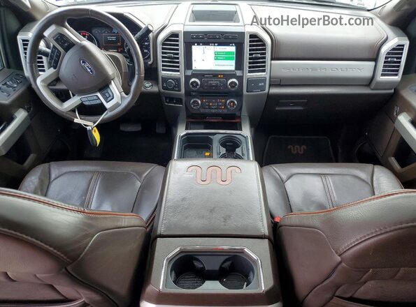 1FT7W2BT6HEC14344 2017 FORD F250 White Widok deski rozdzielczej